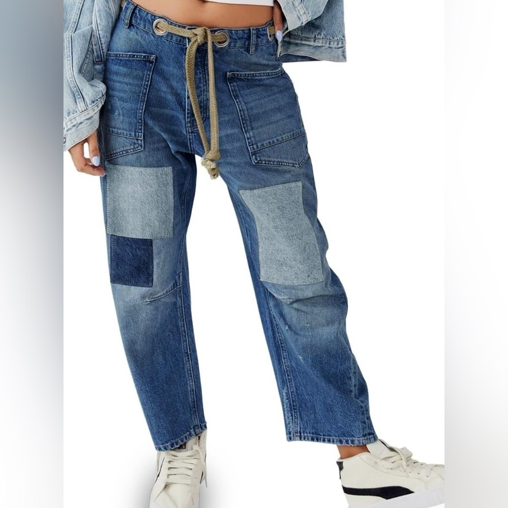Washed Wide Leg Jeans